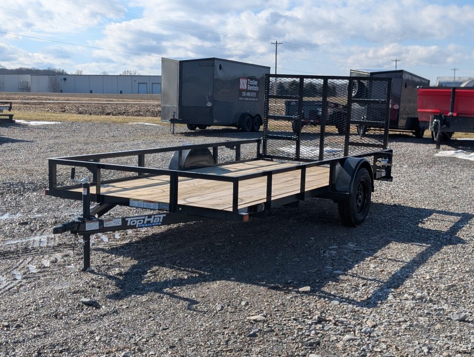 New 2026 Top Hat 77"x14' Utility Trailer