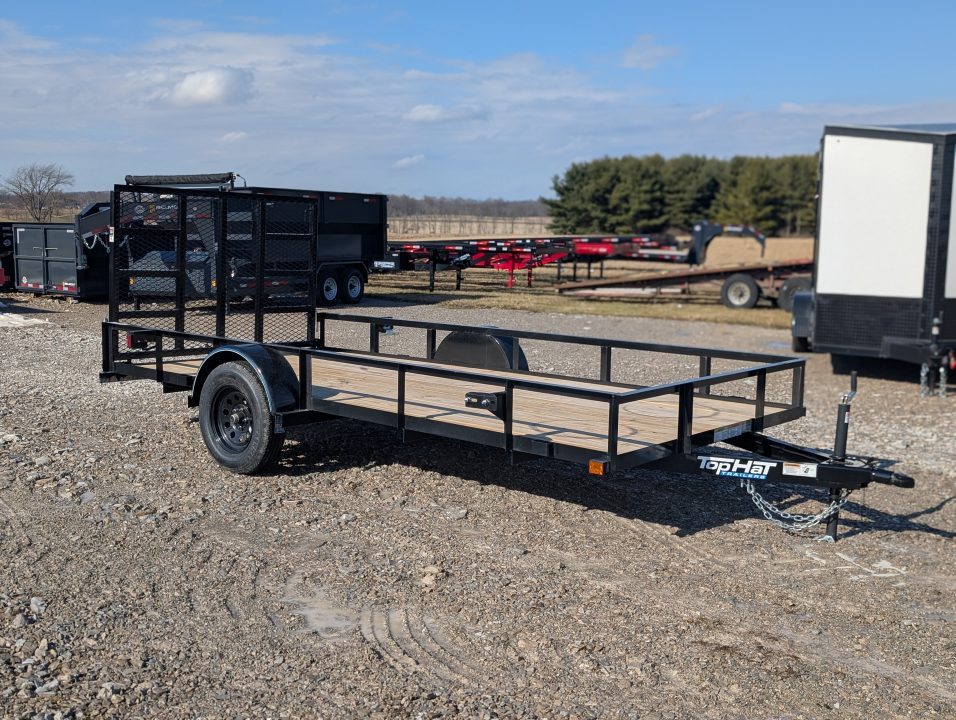 New 2026 Top Hat 77"x14' Utility Trailer