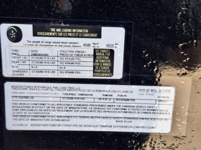 New 2026 Load Trail 7-14-3H Gooseneck Dump W/ 7 Gauge Floor 7K Axles