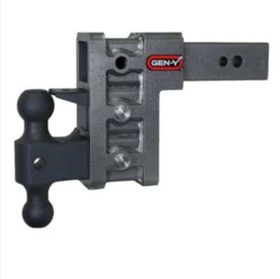 New 2026 Mega Duty 32K Adjustable Hitch | 3" Shank | 6" Drop | Dual Ball & Pintle Lock