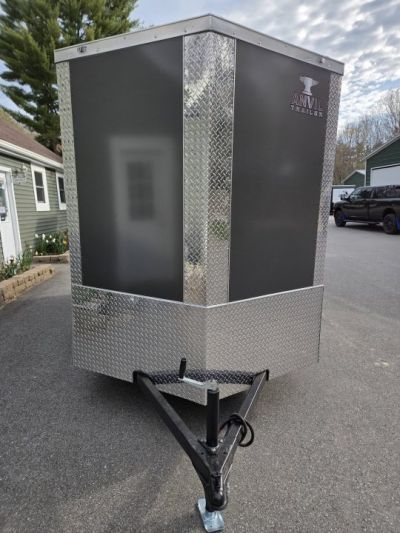 New 2026 Anvil 6x12 Cargo trailer rear ramp Charcoal Cargo / Enclosed Trailer
