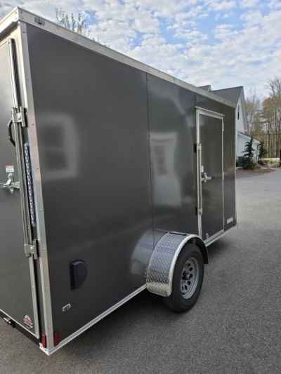 New 2026 Anvil 6x12 Cargo trailer rear ramp Charcoal Cargo / Enclosed Trailer