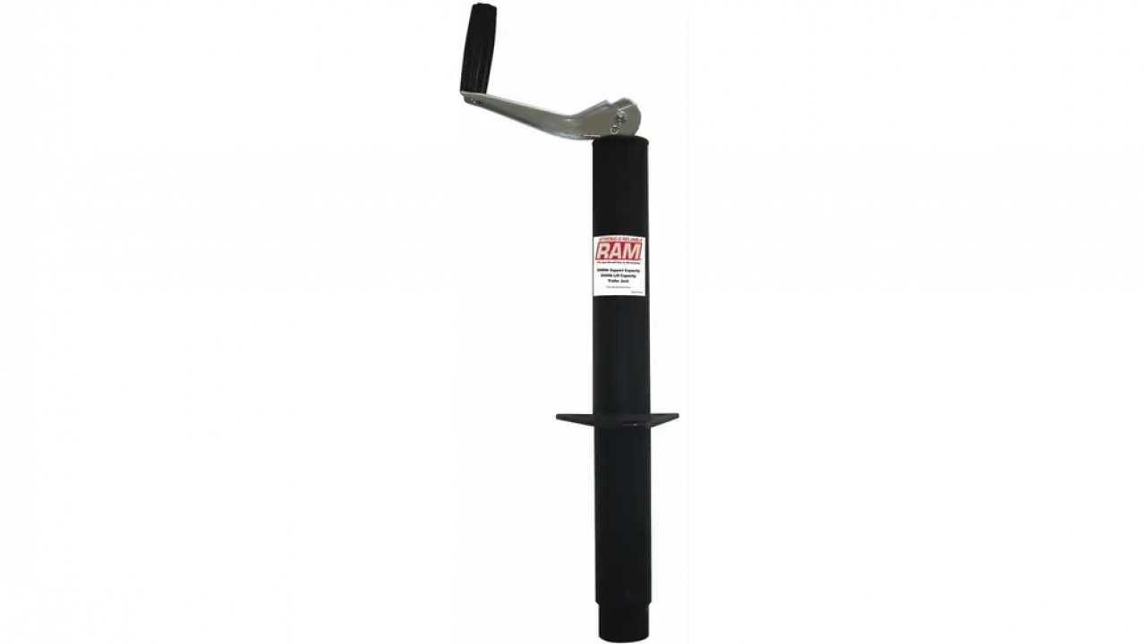 New 5000 lb A-Frame Trailer Jack | Top Wind | Black Heavy Duty Jack