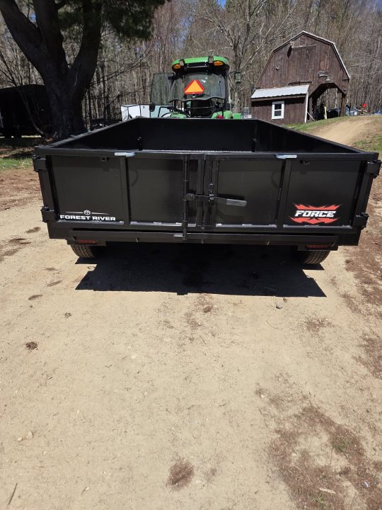 New 2026 Force 6x12 9990lb gvwr dump trailer with tarp kit and ramps Dump Trailer