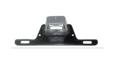 New Grey Plastic License Plate Light with Clear Lens & Bracket | Trailer Light