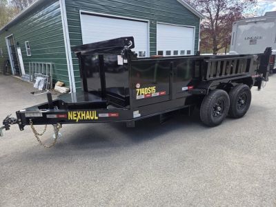 New 2026 Nexhaul 7x14 dual piston dump trailer wit tarp kit Dump Trailer 14,000lb gvwr