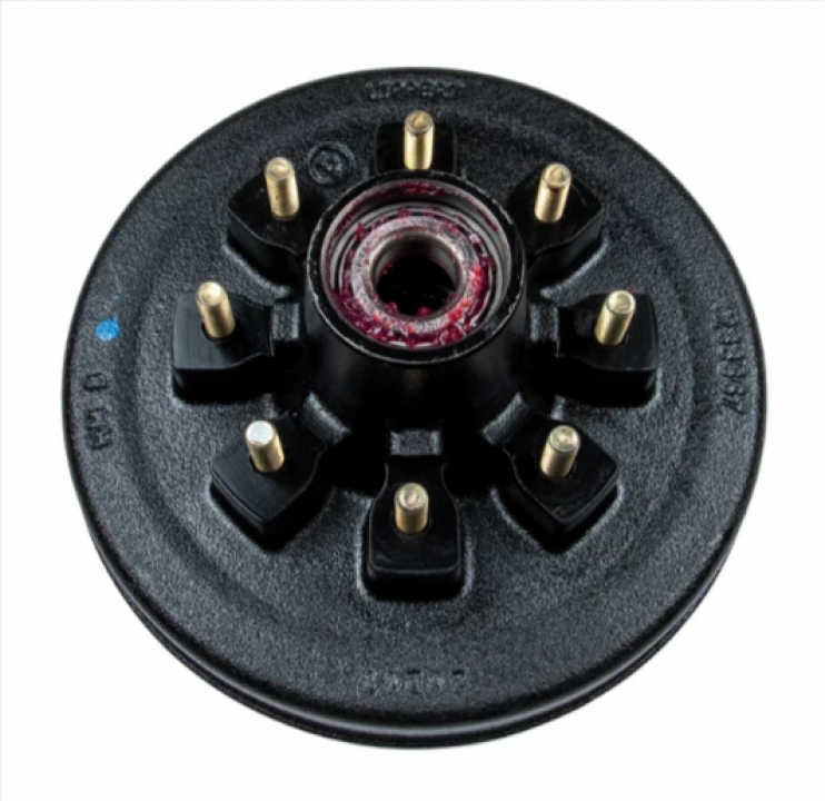 New 12" Hub Assembly 8 on 6.5 Bolt Pattern | 1/2" Studs | 7,000 lb Trailer Hub