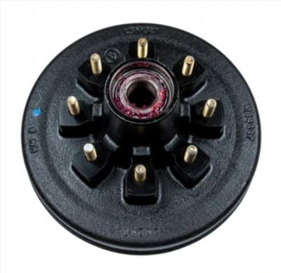New 12  Hub Assembly 8 on 6.5 Bolt Pattern | 1/2  Studs | 7,000 lb Trailer Hub