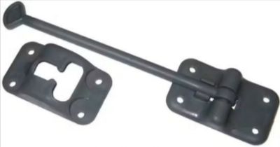 New 3-Piece Black Plastic Door Catch Set | Heavy Duty Trailer Door Hold-Back Kit