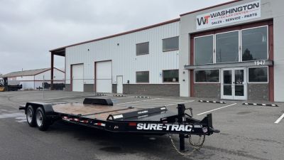 New 2025 Sure-Trac 7 X 16+4 Pro Series 17.6k Equipment Trailer