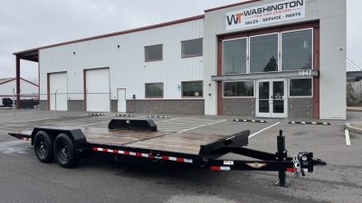 New 2025 H&H Trailers 7x16+6 Gravity Tilt 14k Tilt Equipment Trailer