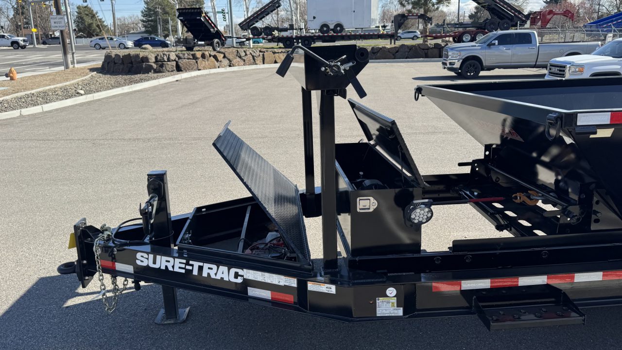 New 2026 Sure-Trac 16' 15.4K BP Roll Off Carrier Chassis