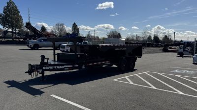 New 2026 Sure-Trac 16' 15.4K BP Roll Off Carrier Chassis