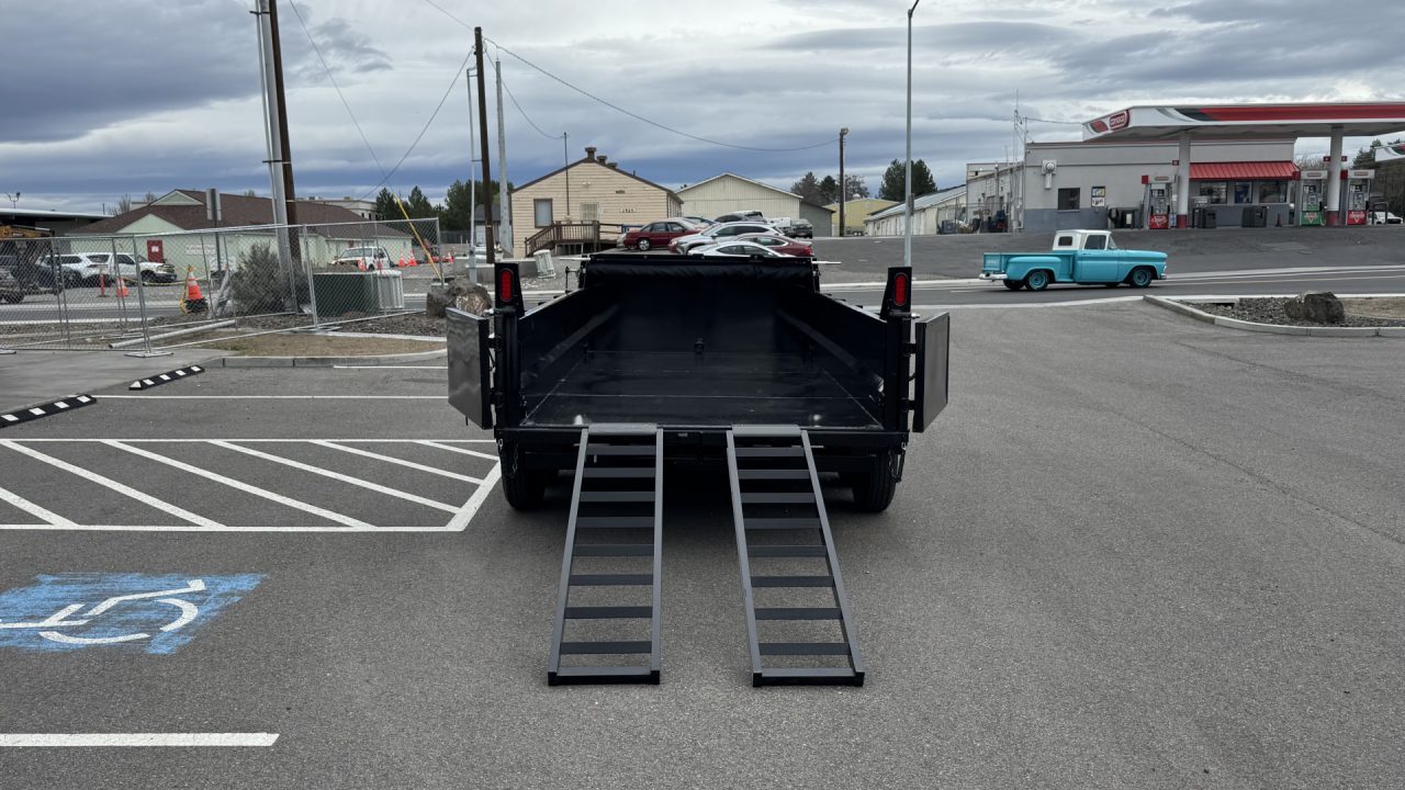New 2025 Sure-Trac 7 x 14 HD Low Pro 14k telescopic Dump Trailer