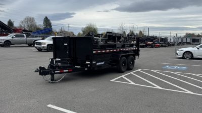 New 2025 Sure-Trac 7 x 14 HD Low Pro 14k telescopic Dump Trailer