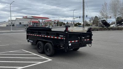 New 2025 Sure-Trac 7 x 14 HD Low Pro 14k telescopic Dump Trailer