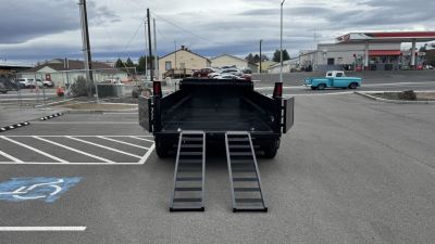New 2025 Sure-Trac 7 x 14 HD Low Pro 14k telescopic Dump Trailer