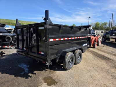 New 2026 Sure-Trac 7X14 14K - 4' HIGH SIDES Dump Trailer