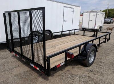 New 2026 Quailty 6x14 PRO Utility Trailer w/ Spring Assist Gate
