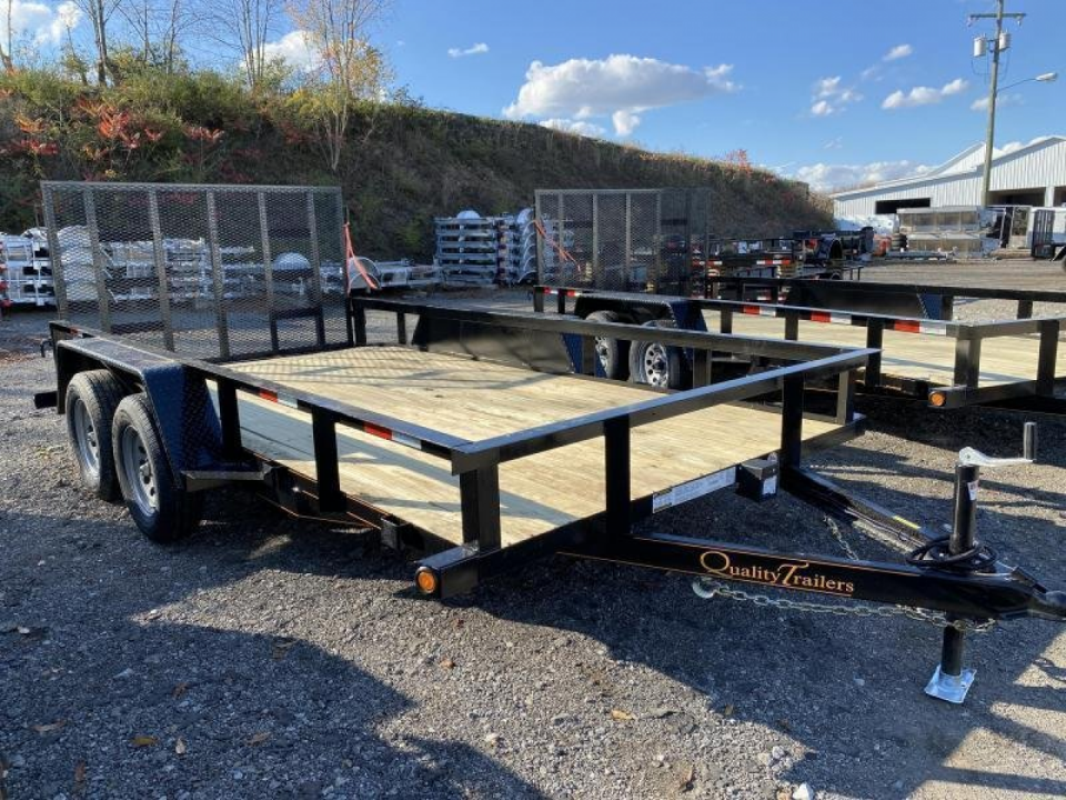 New 2026 Quality 7x14 HD General Duty Utility Trailer w/ No Dove