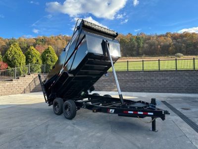 New PJ Trailers 14' Low-Pro Telescopic Dump (DT1) - 48  Sides - VOYAGER PACKAGE