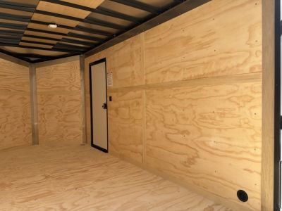 New 2026 United Trailers UJ 7'X14' WEDGE NOSE RAMP DOOR Cargo / Enclosed Trailer