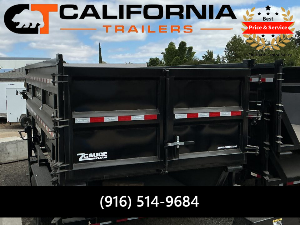 New 2026 Sure-Trac 6' Bin 4' sides 15.5cu yd Dump Trailer