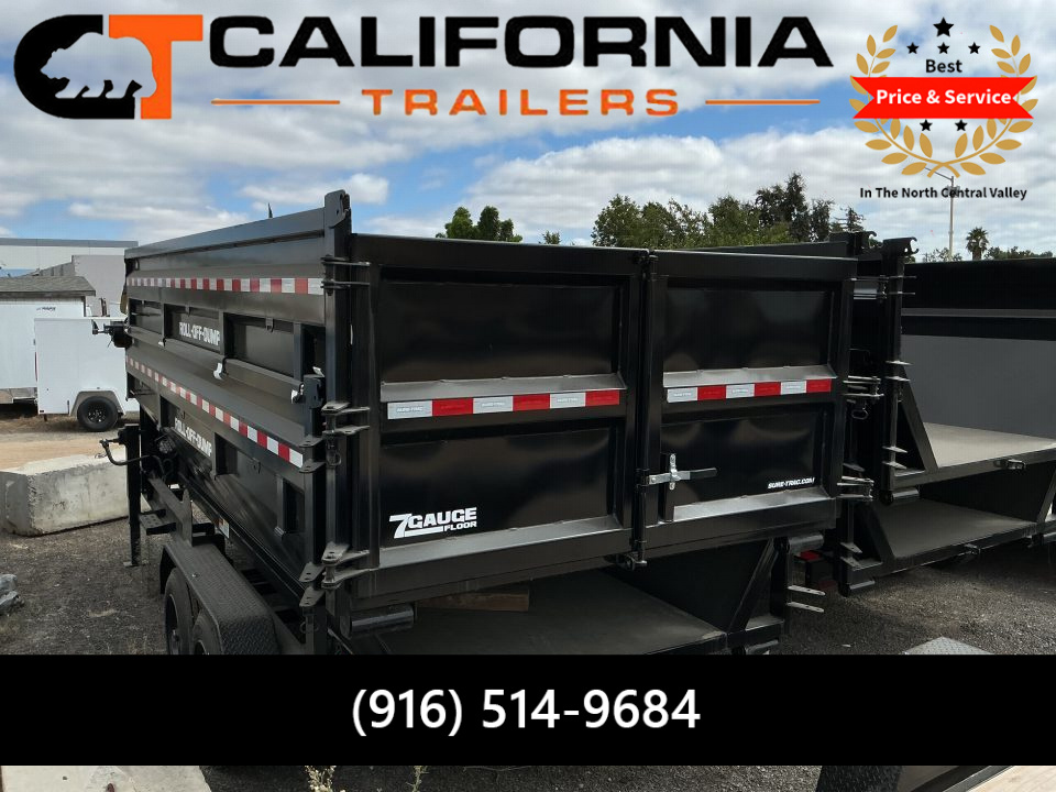 New 2026 Sure-Trac 6' Bin 4' sides 15.5cu yd Dump Trailer