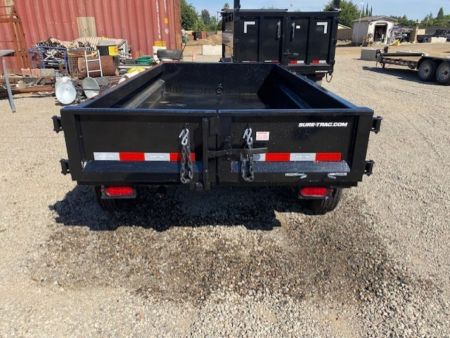 New 2026 Sure-Trac 5 x 10 Low Profile Homeowner Dump Trailer, 7K TA Single Ram Dump Trailer