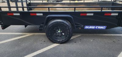 New 6 x 12 Sure-Trac 14" Steel High Side Landscape Trailer 3k