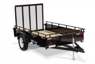New 6 x 12 Sure-Trac 14" Steel High Side Landscape Trailer 3k