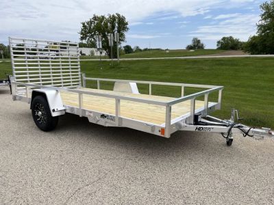 New 2026 Black Rhino 5K GVWR Aluminum 81"x168" EXS714 w/ Wood Deck Landscape Trailer
