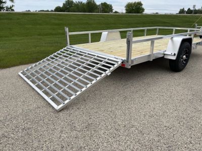 New 2026 Black Rhino 5K GVWR Aluminum 81"x168" EXS714 w/ Wood Deck Landscape Trailer