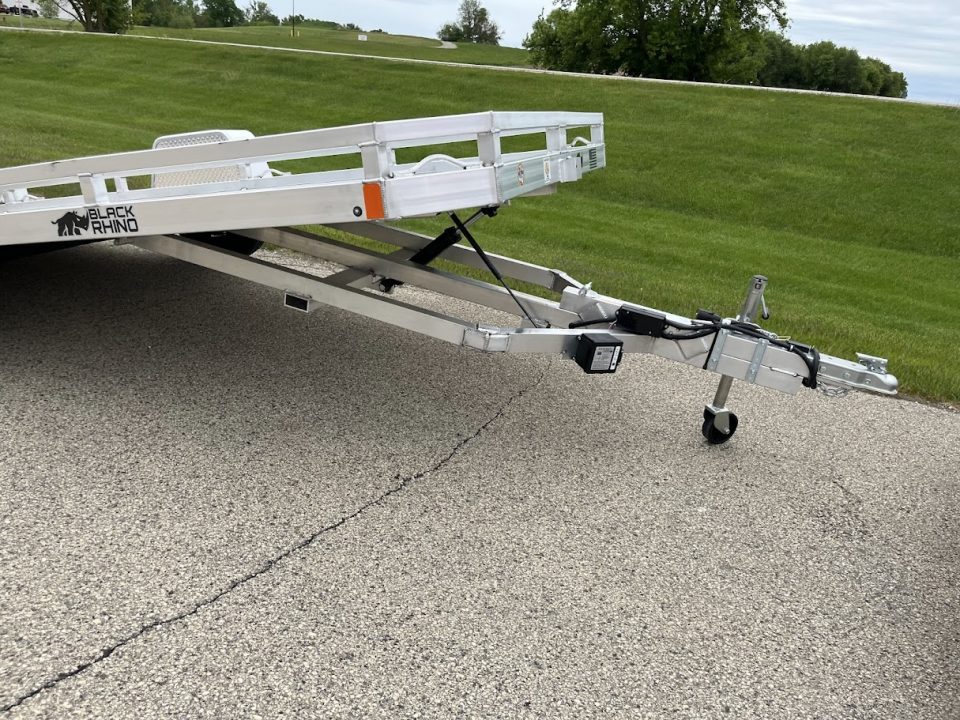 New 2026 Black Rhino Aluminum 77"x14' TS8114A-5K GVWR Low Profile (Equipment / ATV / UTV / Side by Side) Tilt Trailer