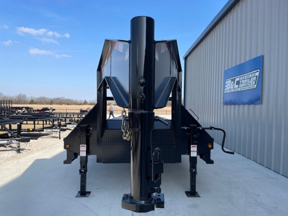 New 2026 TOP HAT 102X32 (27+5) GOOSENECK EQUIPMENT TRAILER TANDEM DUAL 12K AXLES,24,000 GVWR