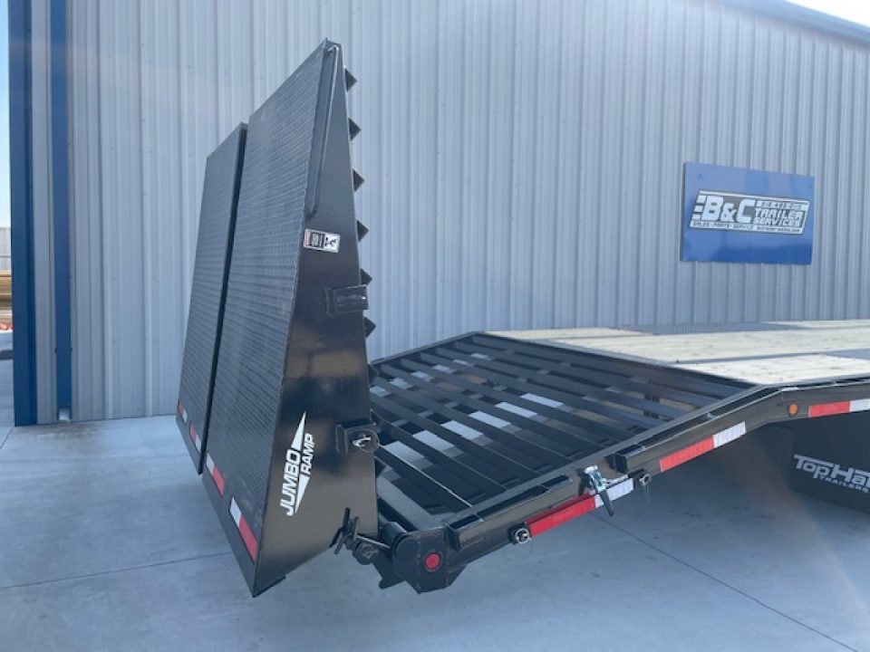 New 2026 TOP HAT 102X32 (27+5) GOOSENECK EQUIPMENT TRAILER TANDEM DUAL 12K AXLES,24,000 GVWR