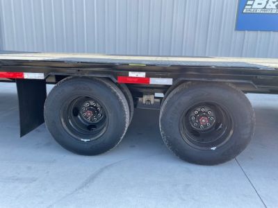 New 2026 TOP HAT 102X32 (27+5) GOOSENECK EQUIPMENT TRAILER TANDEM DUAL 12K AXLES,24,000 GVWR