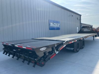 New 2026 TOP HAT 102X32 (27+5) GOOSENECK EQUIPMENT TRAILER TANDEM DUAL 12K AXLES,24,000 GVWR