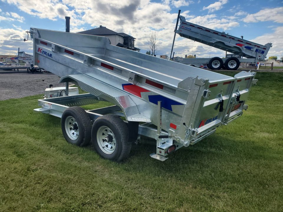 New 2027 K-TRAIL 6x12 dump 5 ton Dump Trailer