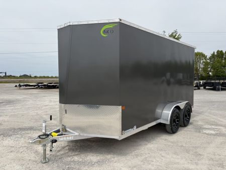 New 2026 NEO Trailers NAVLE147-6 (7' X 14') 7K V-Nose Cargo / Enclosed Trailer