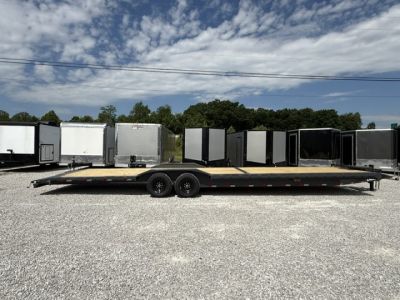 New Lamar Car Hauler 102x36 14K W/ Tool Box & Winch Plate