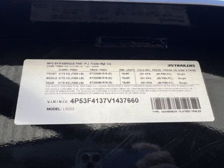 New 2027 PJ Trailers 32' Gooseneck Triple Axle Flatbed Trailer