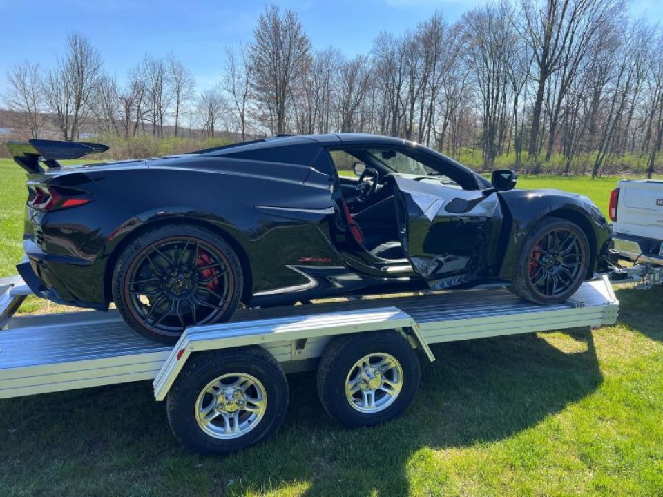 New 7' x 14' Trailex CT-8455EB "HYPERCAR" Anodized Aluminum Car Trailer, 7k GVWR ***11' Long Ramps, 84" Between Fenders, Alum Wheels, Winch Mount, Spare Mount