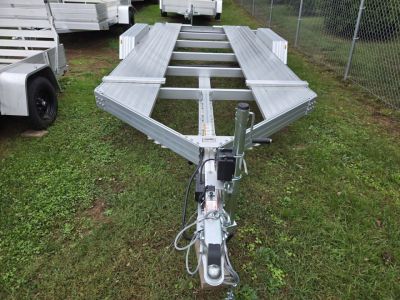 New 7' x 14' Trailex CT-8455EB "HYPERCAR" Anodized Aluminum Car Trailer, 7k GVWR ***11' Long Ramps, 84" Between Fenders, Alum Wheels, Winch Mount, Spare Mount