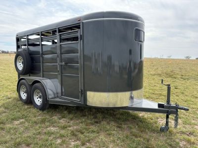 New 2026 Calico Trailers 6x14x7 Tandem 7K Livestock Trailer