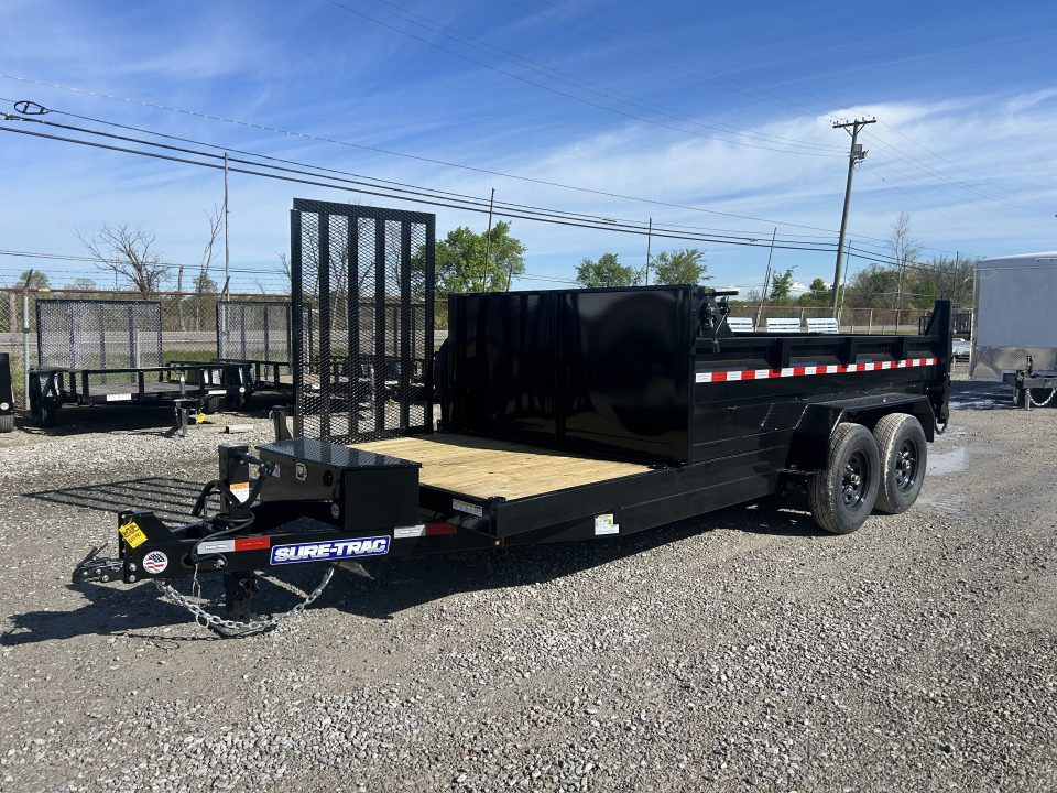 New Sure-Trac 82 x12+4 14K Low Pro Scissor Dump Trailer