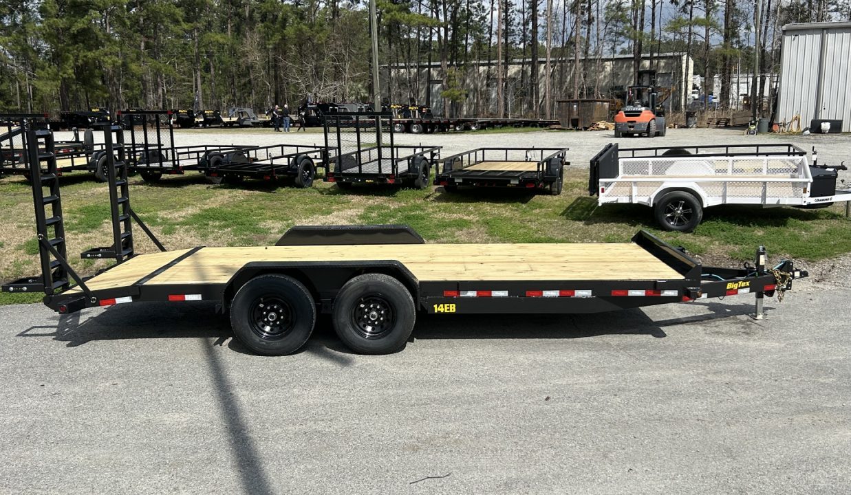 New 2027 Big Tex 14EB Equipment Trailer 7X20 ( 17ft Deck + 3ft Dove =20ft) #10,980 Payload
