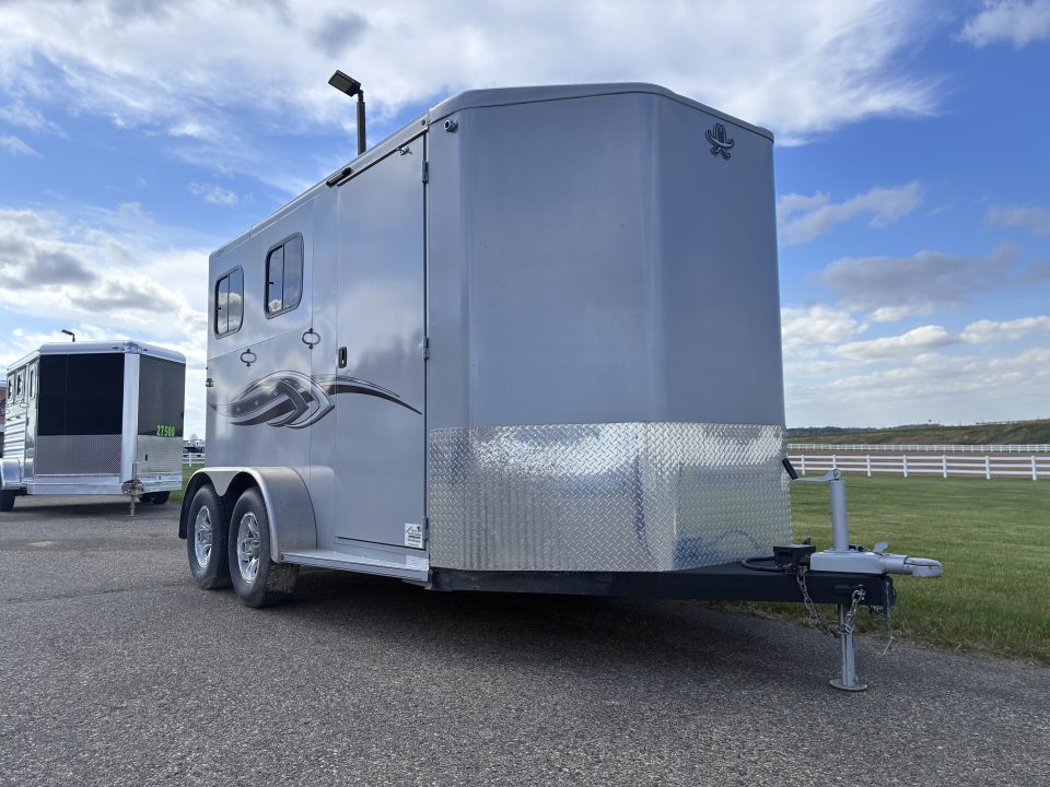Used 2023 Titan Trailer 2 Horse Bumper Pull Horse Trailer