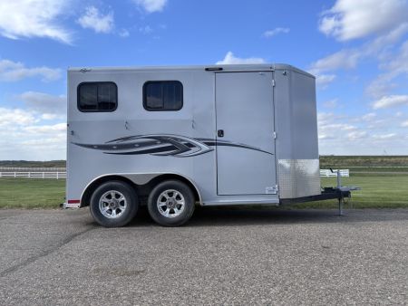 Used 2023 Titan Trailer 2 Horse Bumper Pull Horse Trailer