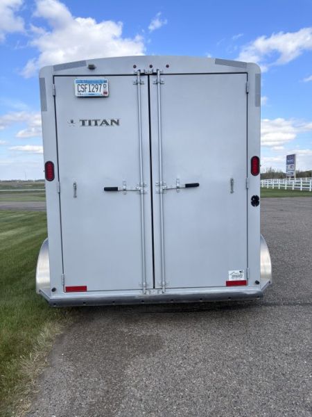Used 2023 Titan Trailer 2 Horse Bumper Pull Horse Trailer